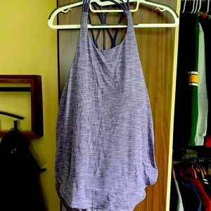 Lavender Lululemon Tank with drop back